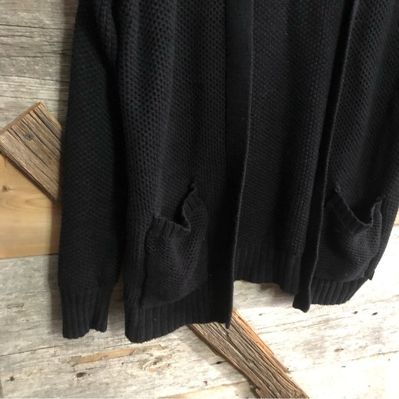 Aeropostale size med black knit cardigan - Picture 3 of 6